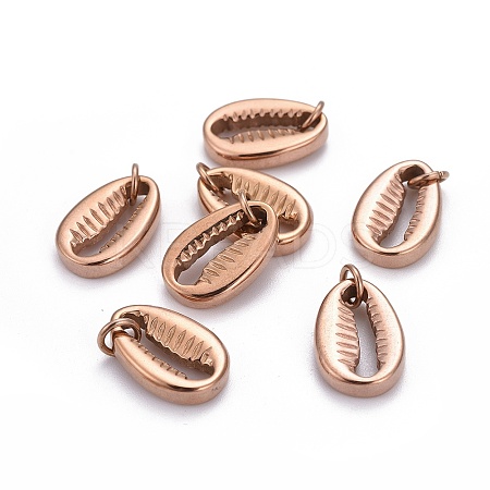 304 Stainless Steel Pendants LS-STAS-L218-11RG-1