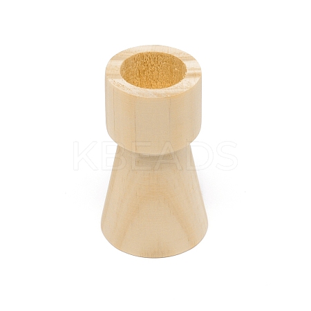 Wooden Candle Holder LS-AJEW-WH0251-54C-02-1