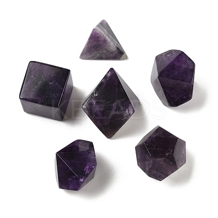 6Pcs Natural Amethyst Home Display Decorations G-L614-B01-1