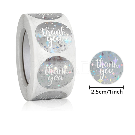 Self-Adhesive Paper Thank You Roll Stickers X-PAAG-PW0001-150E-1