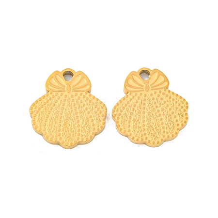 Ion Plating(IP) 304 Stainless Steel Charms STAS-S135-01G-1