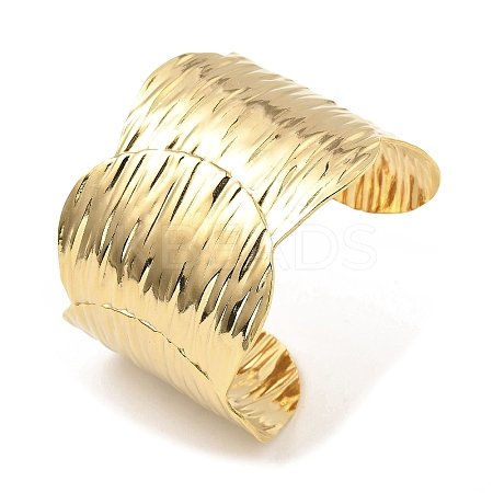 304 Stainless Steel Wide Cuff Bangles BJEW-P302-12G-1