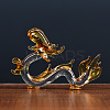 Glass Chinese Zodiac Figurines Statues for Home Office Desktop Feng Shui Ornament PW-WGC1701-04-1