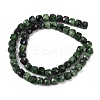 Natural Ruby in Zoisite Beads Strands G-H078-C39-6mm-3