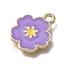 Alloy Enamel Pendants ENAM-D305-02G-2