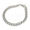 Tarnish Resistant 304 Stainless Steel Curb Chain/Twisted Chain Bracelets LS-STAS-A028-B143P-1