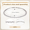 1Pc Brass Rhinestone Cup Chains Bracelets for Women BJEW-LP0015-19P-2