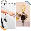 10Pcs 10 Colors PU Leather Knitting Keychains KEYC-YW0001-21-6