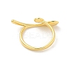 Brass Cup Peg Open Cuff Ring Settings KK-G518-10G-02-3