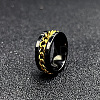 304 Stainless Steel Rotatable Chain Finger Rings for Men FS-WG60CA3-55-1