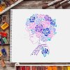 Large Plastic Reusable Drawing Painting Stencils Templates DIY-WH0202-101-6
