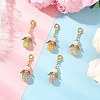 Luminous Acrylic & Handmade Glass Seed Beaded Pendants Decorations HJEW-MZ00379-1