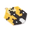 Hallowen Theme Glass Seed Beaded Pendants PALLOY-MZ00873-02-3
