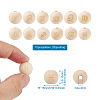 Craftdady 120Pcs 12 Styles Unfinished Natural Wood European Beads WOOD-CD0001-09-8