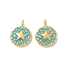 304 Stainless Steel Enamel Pendants STAS-Q119-11G-02-1