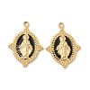 304 Stainless Steel Enamel Pendants STAS-U057-12G-02-1