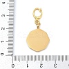 304 Stainless Steel Enamel Pendant Decoration STAS-S168-01G-06-3