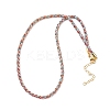 3.5MM Round Nylon Cotton Cord Necklace Making NJEW-C106-03G-12-1