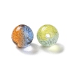 Gradient Color Transparent Resin Beads with Gold Foil RESI-A035-10B-2