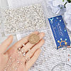 600Pcs Iron Bead Tips with 600Pcs Brass Crimp Beads with 100Pcs Brass Wire Guardian and Protectors with 100Pcs Brass Crimp Beads Covers FIND-SC0010-78-3