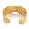 Real 18K Gold Plated 304 Stainless Steel Cuff Bangles BJEW-L695-001G-01-3