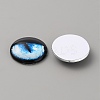 Glass Cabochons LS-GLAA-WH0033-75H-08-2