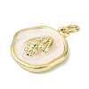 Ocean Theme Brass Enamel Pendants KK-H270-06G-02-2