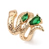 Brass Pave Cubic Zirconia Beads KK-C133-01B-G-1