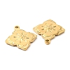 PVD Vacuum Plating 304 Stainless Steel Pendant Rhinestone Settings STAS-F287-52G-3