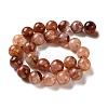 Natural Hematoid Quartz/Ferruginous Quartz Beads Strands G-H343-D14-16mm-3