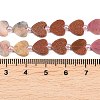 Natural Rose Quartz & Cherry Quartz Glass & Rhodonite & Crazy Agate & Synthetic Goldstone Beads Strands G-F811-A05-02-4