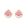 304 Stainless Steel Enamel Charms STAS-P396-08G-02-1