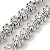 Tibetan Style Flower Alloy Bead Strands TIBEB-O007-13-NR-4