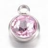304 Stainless Steel Glass Rhinestone Charms STAS-G082-05-1