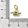 Brass Micro Pave Cubic Zirconia Pendants ZIRC-I070-044G-3