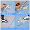 4Pcs 2 Styles Polyester Embroidery Appliques AJEW-GF0008-41-6