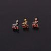 Cherry Brass Micro Pave Cubic Zirconia Cartilage Earrings for Women WG9FBC0-24-1