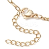 304 Stainless Steel Paperclip Chain Curb Chain Slider Necklace Making AJEW-JB01528-4