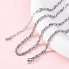 Brass Rope Chains Necklaces for Women NJEW-D302-62P-1