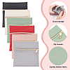 6Pcs 6 Colors Imitation Leather Jewelry Storage Zipper Bags ABAG-NB0002-15A-4