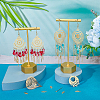DIY Filigree Dangle Earring Making Kit DIY-UN0003-49-2
