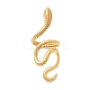 Snake 304 Stainless Steel Cuff Rings for Women RJEW-A091-15G-4