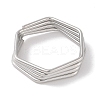 Non-Tarnish 304 Stainless Steel Finger Rings for Women RJEW-G315-02P-2