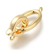 Brass Fold Over Clasps X-KK-H480-15G-1