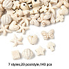 140Pcs 7 Styles Synthetic Howlite Beads G-FP0001-09-6