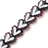 Heart Handmade Lampwork Beads Strands LAMP-G150-01I-1