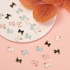40Pcs 4 Colors Alloy Charms ENAM-CJ0001-83-5