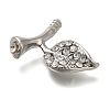 Rack Plating Brass With Rhinestone Findings KK-S402-02P-2