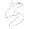 304 Stainless Steel Slider Necklace Makings AJEW-JB01272-02-1