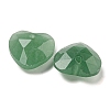 Natural Green Aventurine Faceted Heart Charms G-G123-01H-2